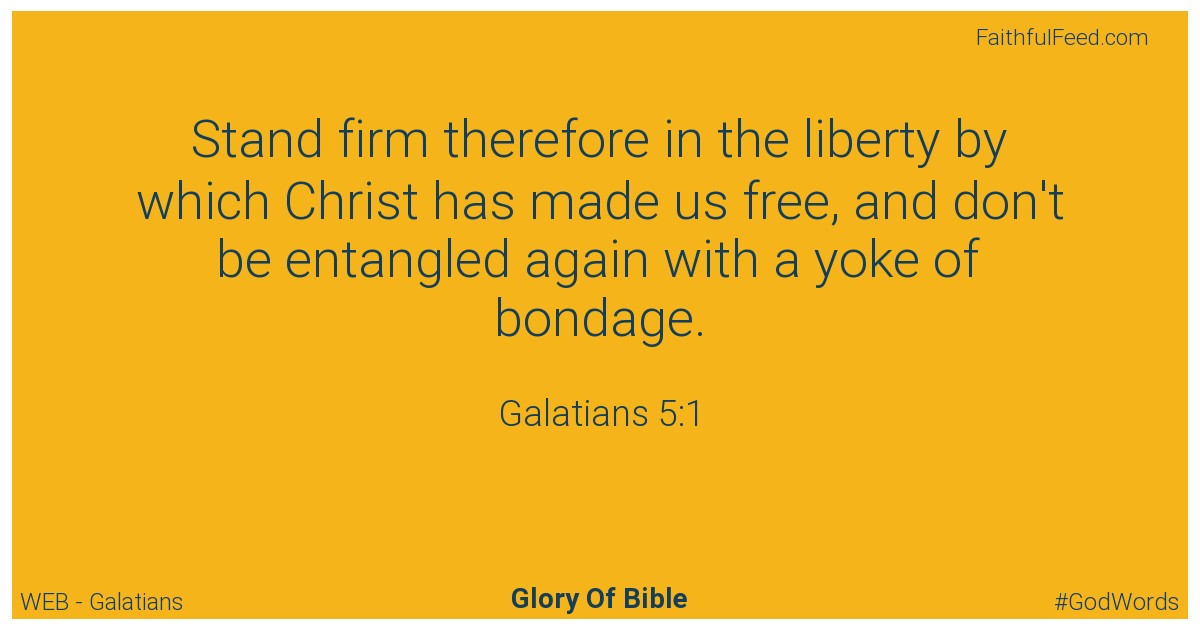 The Bible Verses from Galatians Chapter 5 - Web