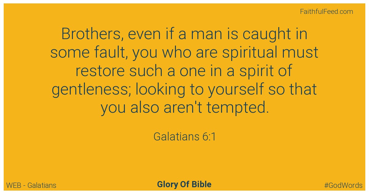 The Bible Verses from Galatians Chapter 6 - Web