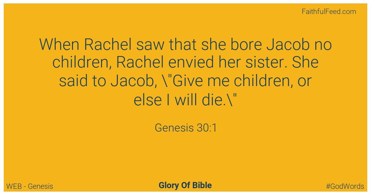 Genesis 30:1 - Web