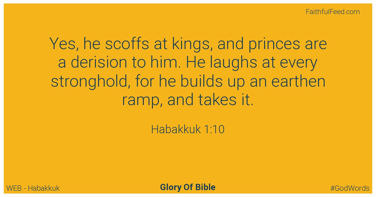 Habakkuk 1:10 - Web