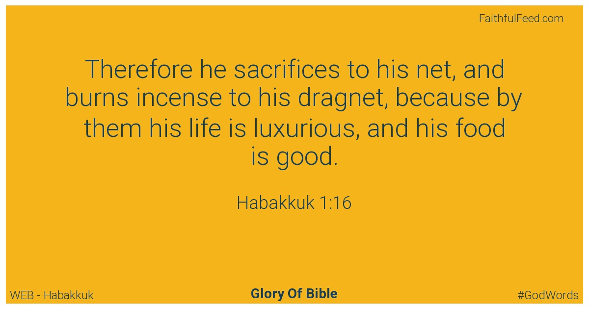 Habakkuk 1:16 - Web