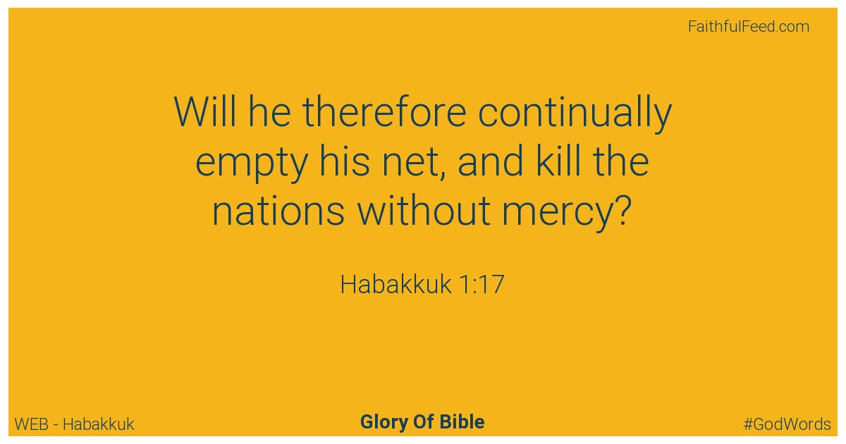 Habakkuk 1:17 - Web