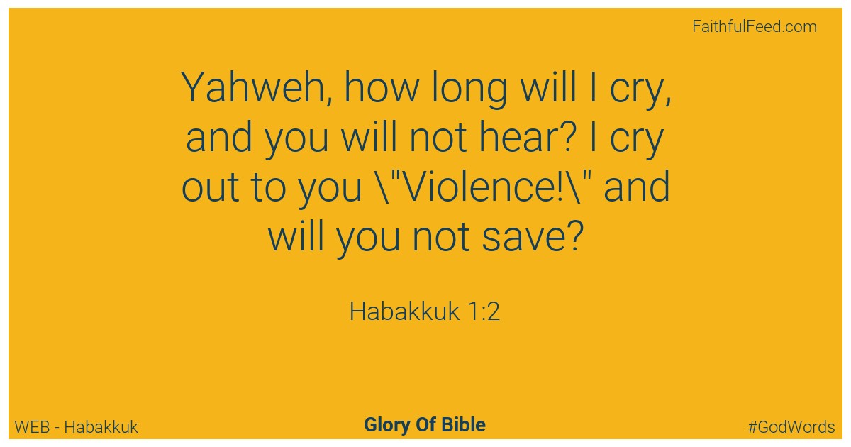 Habakkuk 1:2 - Web