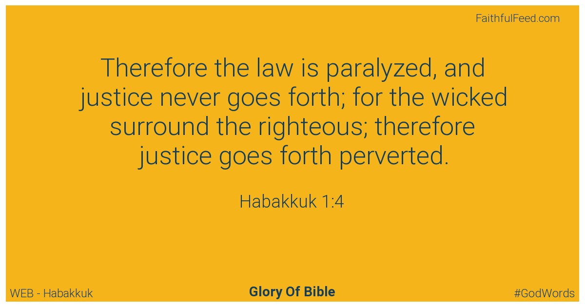 Habakkuk 1:4 - Web