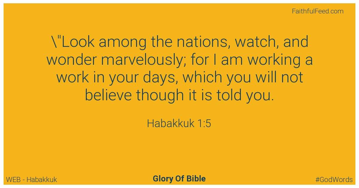 Habakkuk 1:5 - Web