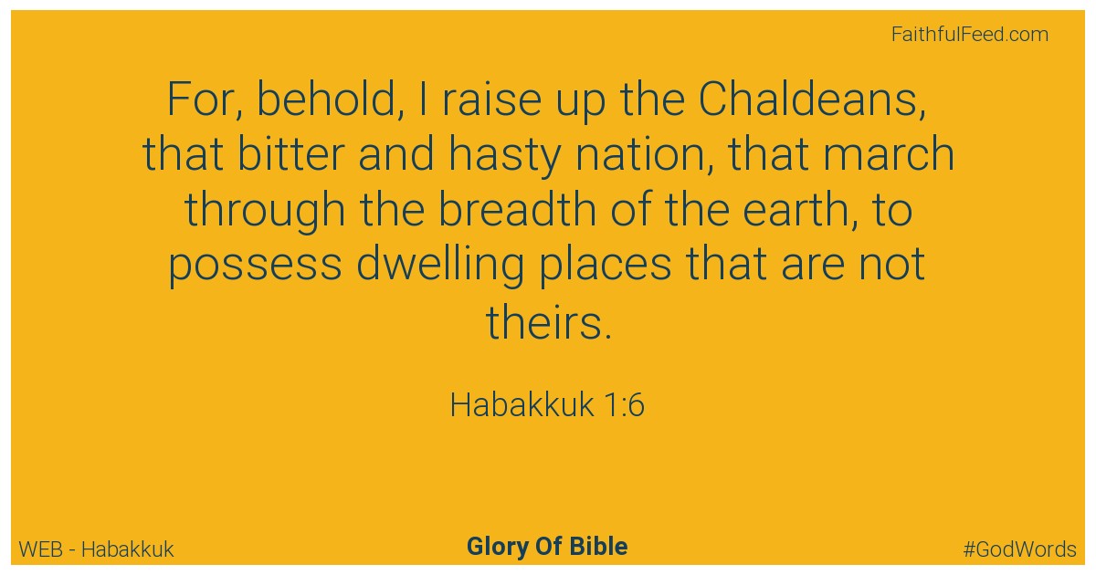 Habakkuk 1:6 - Web