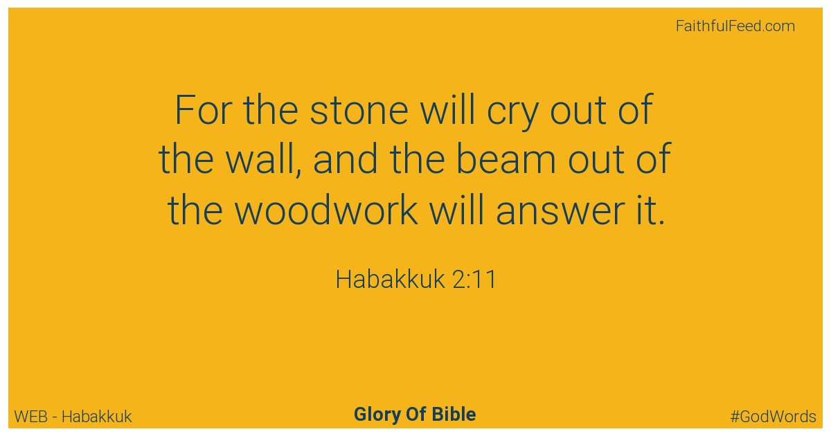 Habakkuk 2:11 - Web