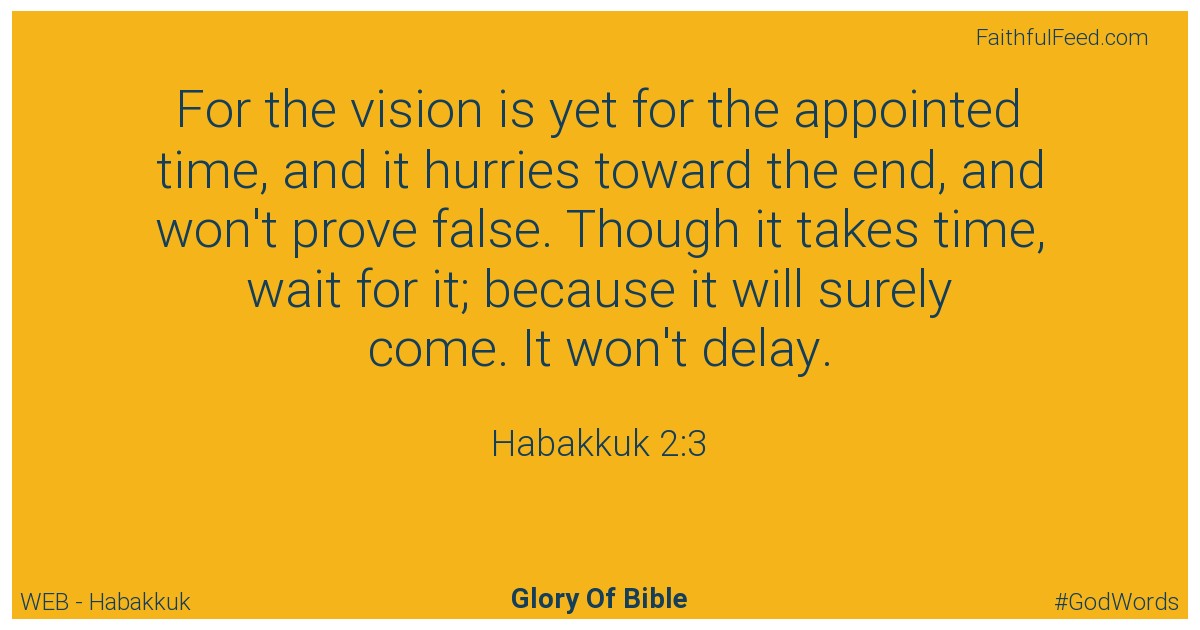 Habakkuk 2:3 - Web