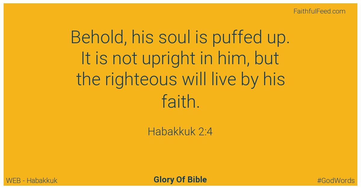 Habakkuk 2:4 - Web