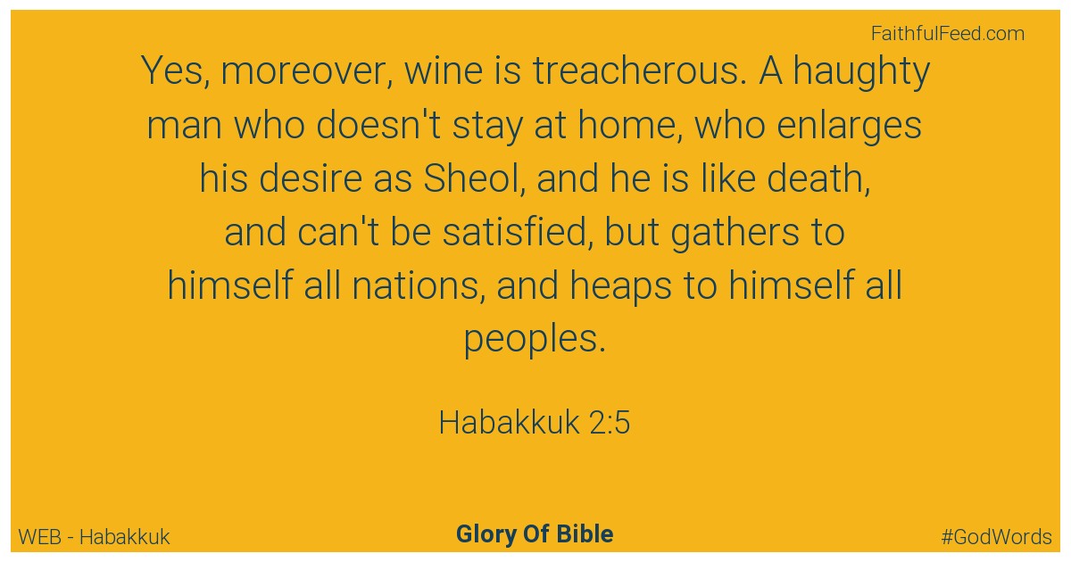 Habakkuk 2:5 - Web