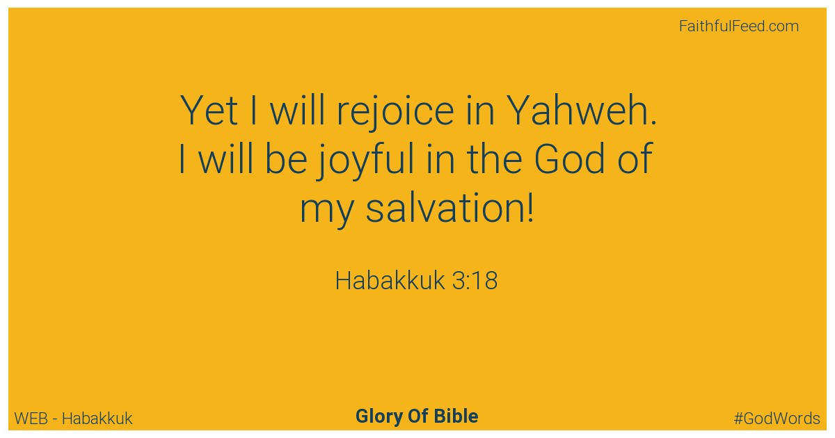 Habakkuk 3:18 - Web