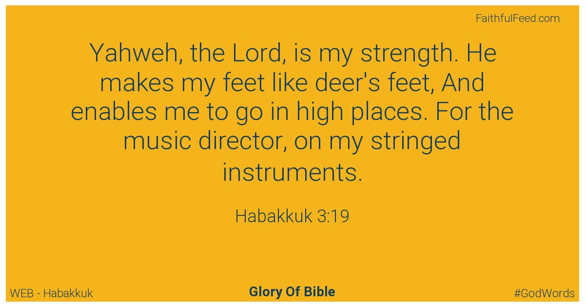 Habakkuk 3:19 - Web