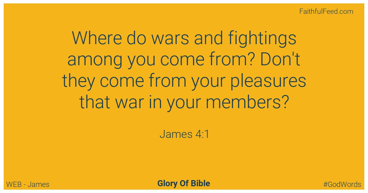 The Bible Verses from James Chapter 4 - Web
