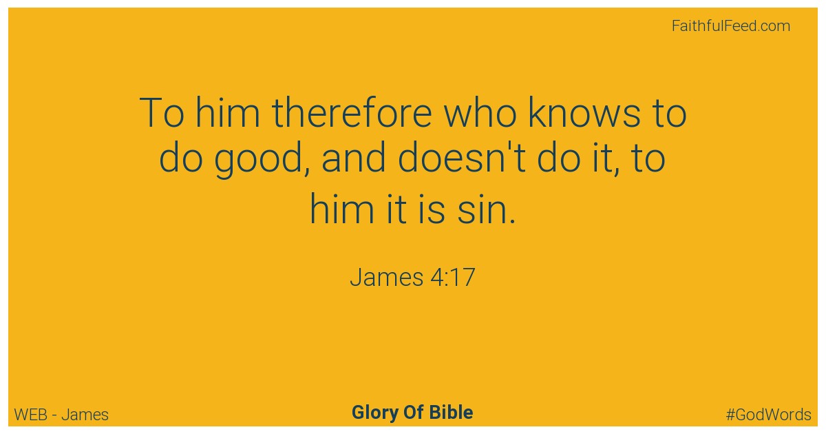 James 4:17 - Web