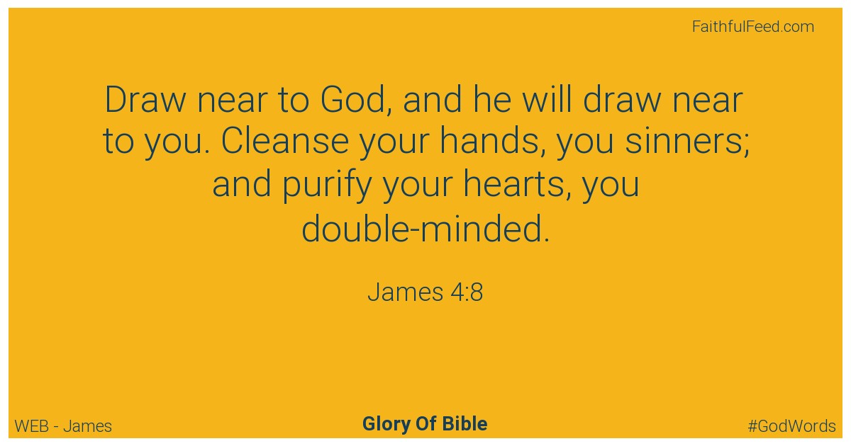James 4:8 - Web