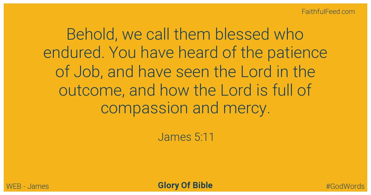 James 5:11 - Web