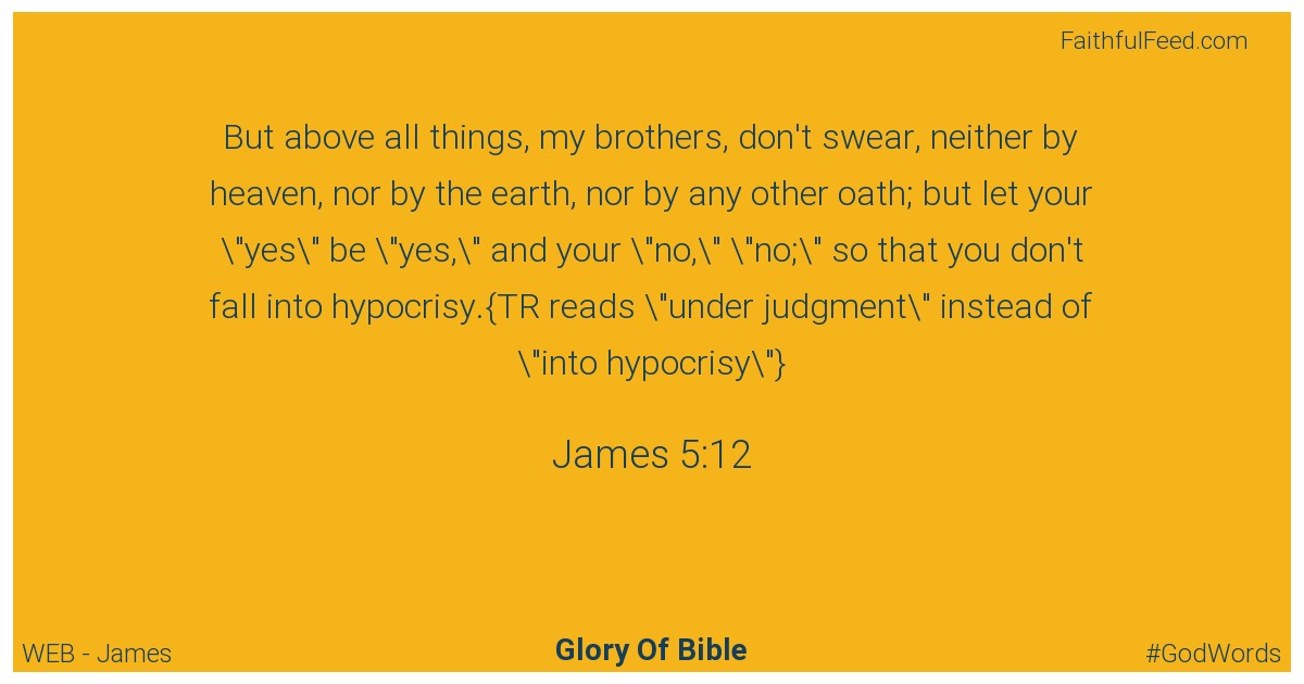 James 5:12 - Web