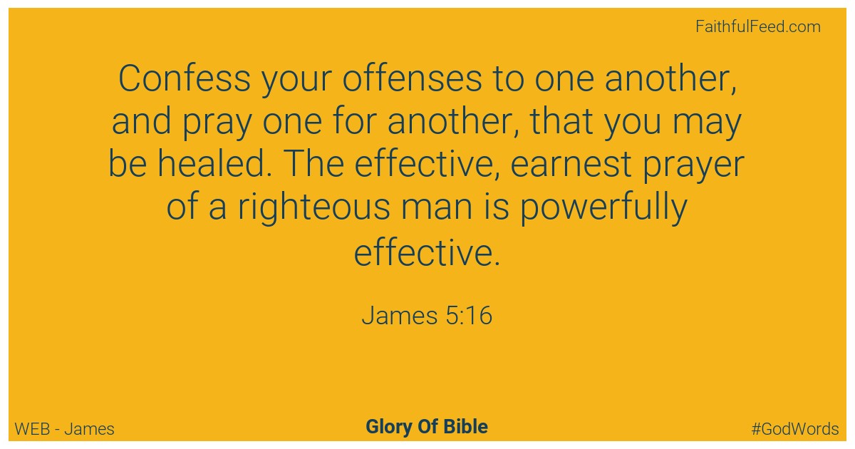 James 5:16 - Web