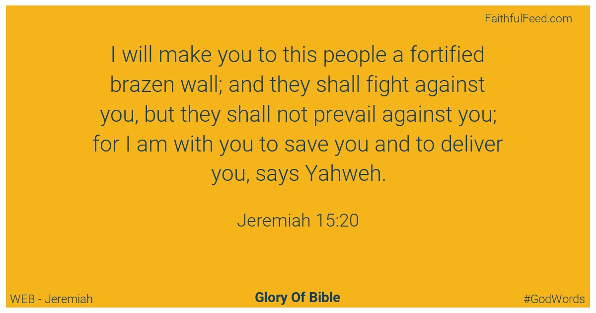 Jeremiah 15:20 - Web