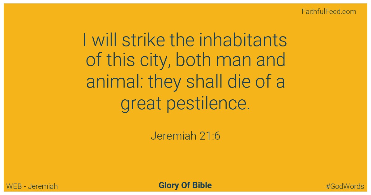 Jeremiah 21:6 - Web