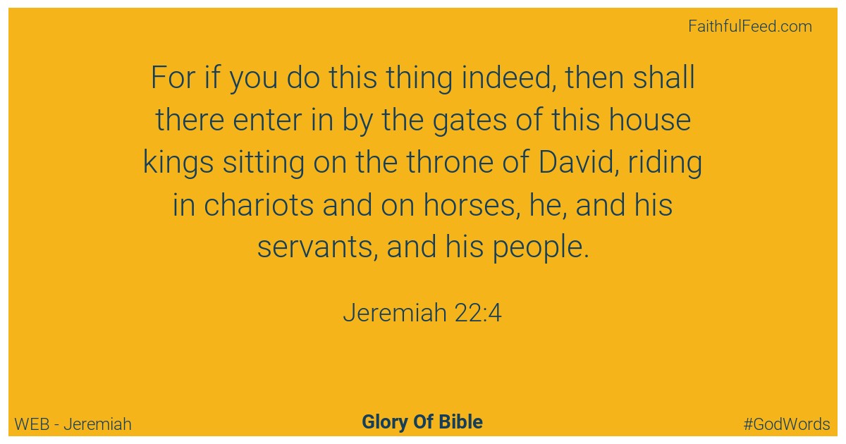 Jeremiah 22:4 - Web