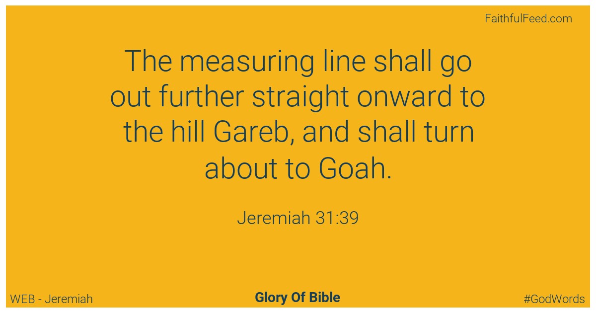 Jeremiah 31:39 - Web