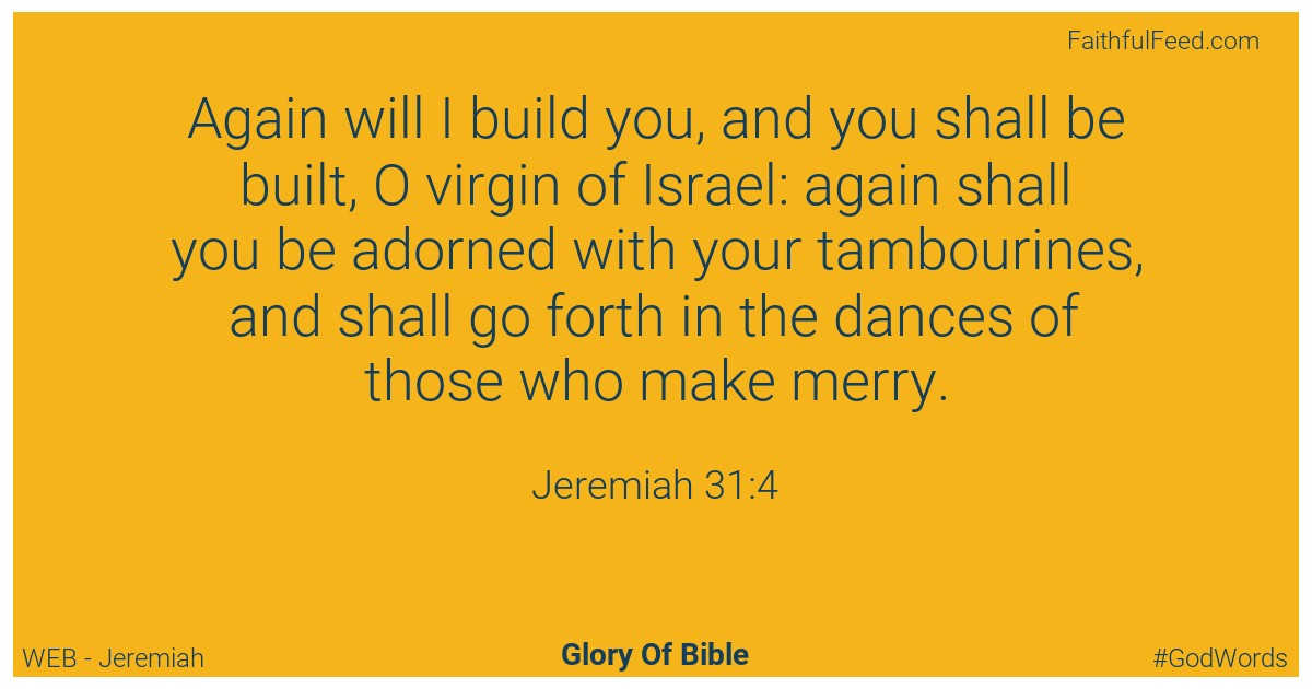 Jeremiah 31:4 - Web