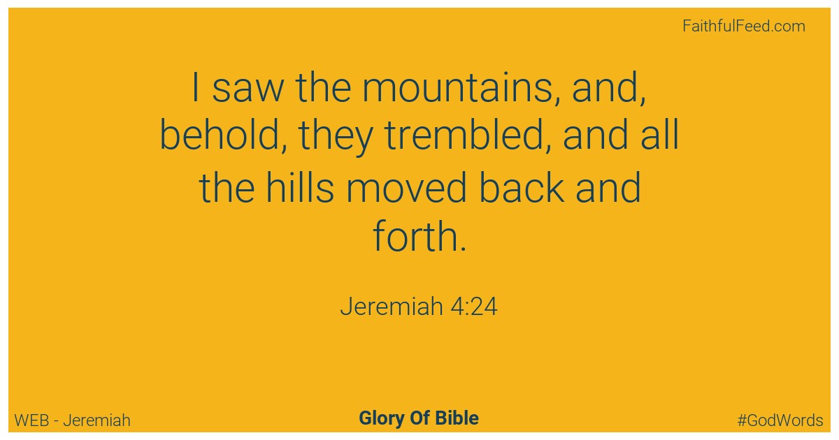 Jeremiah 4:24 - Web