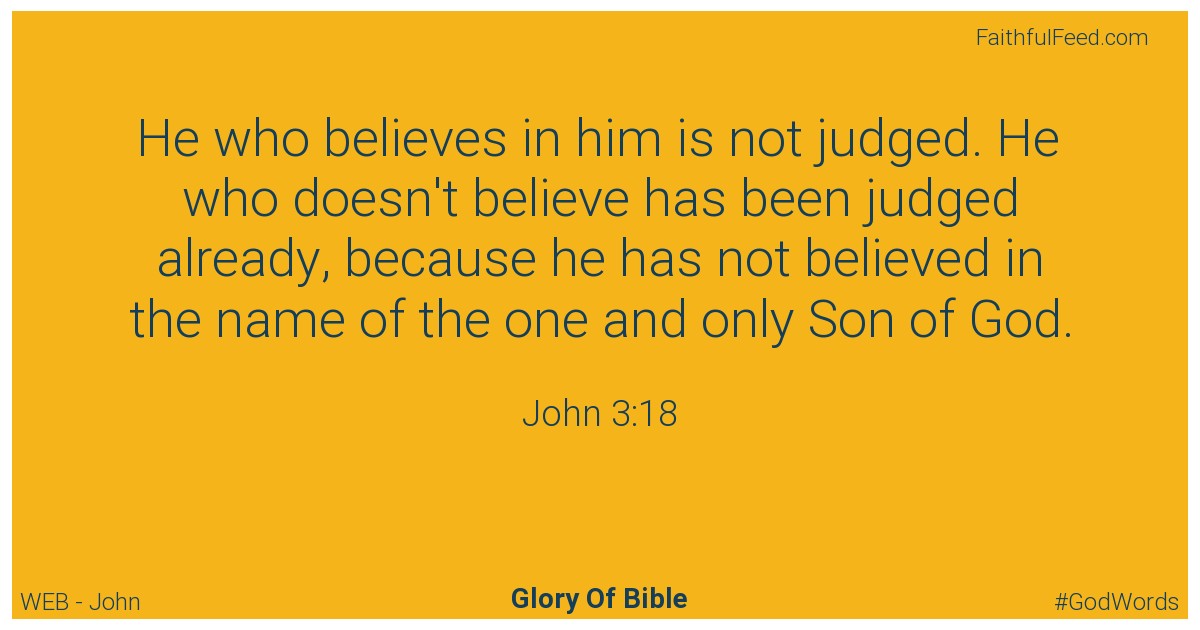 John 3:18 - Web