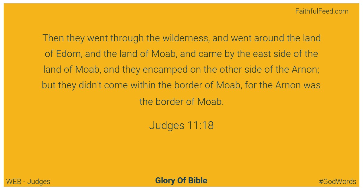 Judges 11:18 - Web
