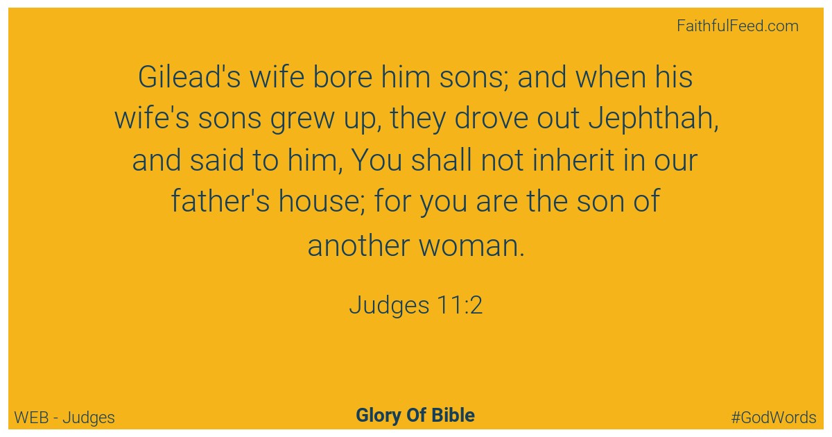 Judges 11:2 - Web