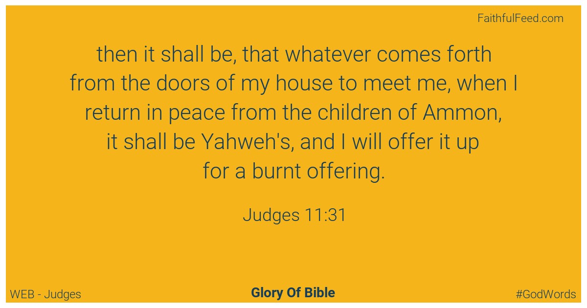 Judges 11:31 - Web