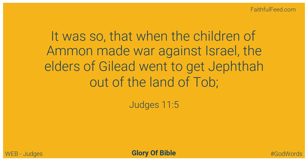 Judges 11:5 - Web