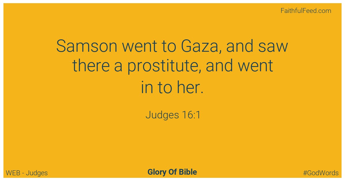 Judges 16:1 - Web