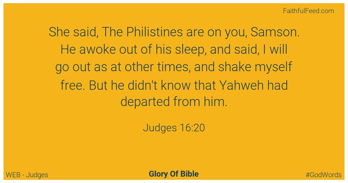 Judges 16:20 - Web