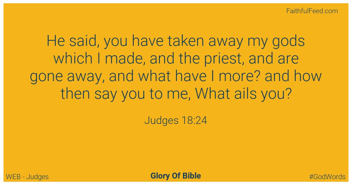 Judges 18:24 - Web