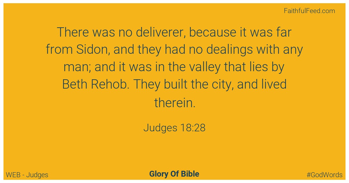 Judges 18:28 - Web