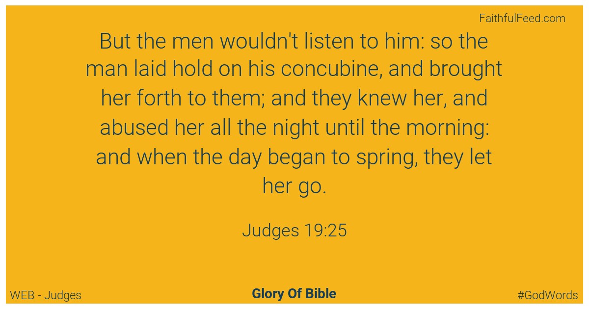 Judges 19:25 - Web
