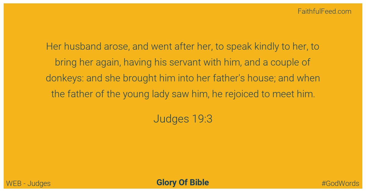 Judges 19:3 - Web