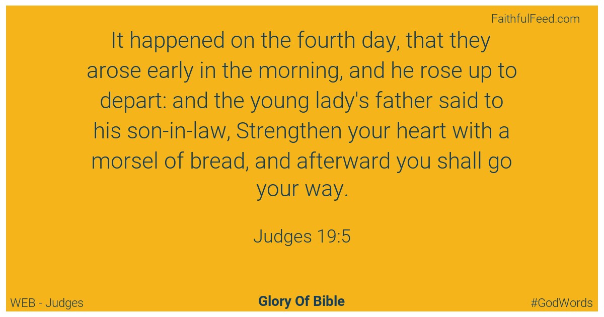 Judges 19:5 - Web