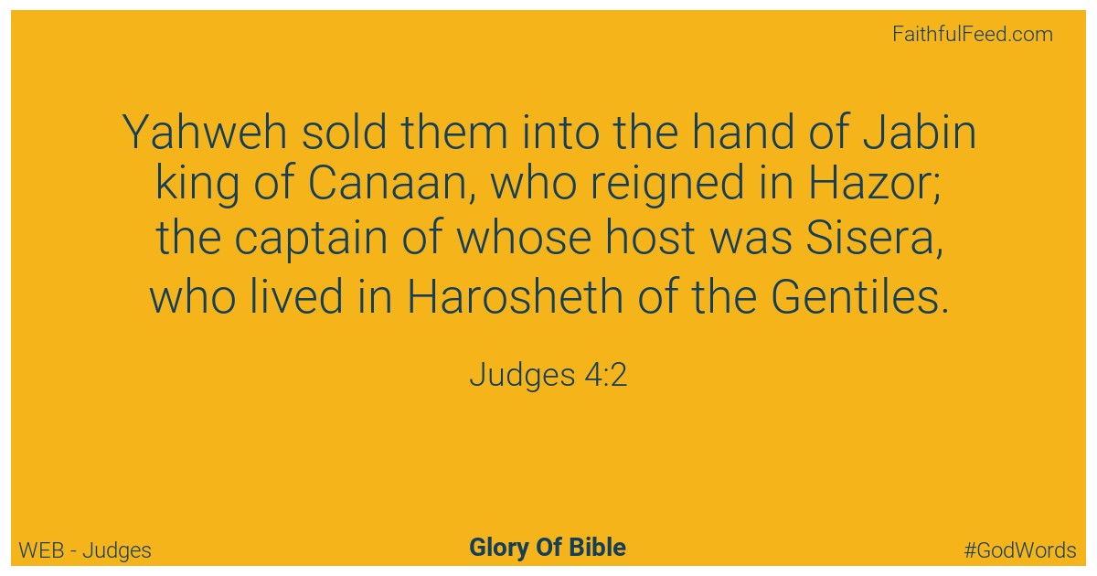 Judges 4:2 - Web