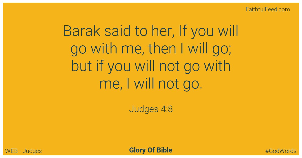 Judges 4:8 - Web