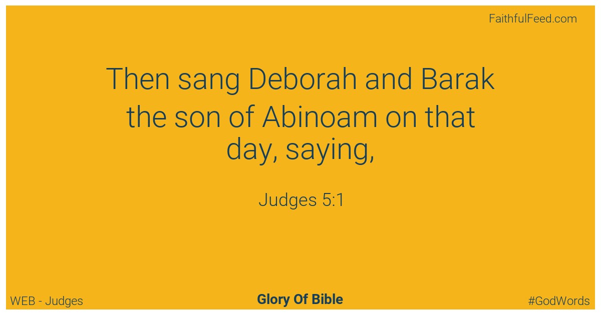 Judges 5:1 - Web