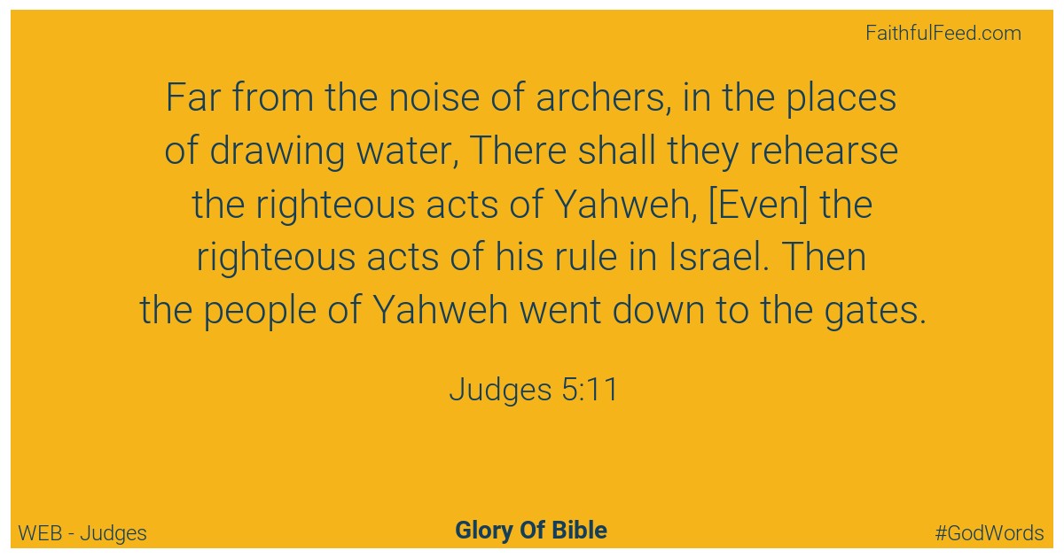 Judges 5:11 - Web