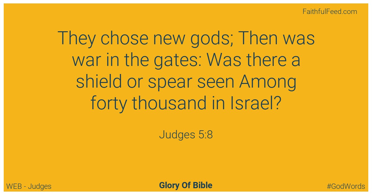 Judges 5:8 - Web
