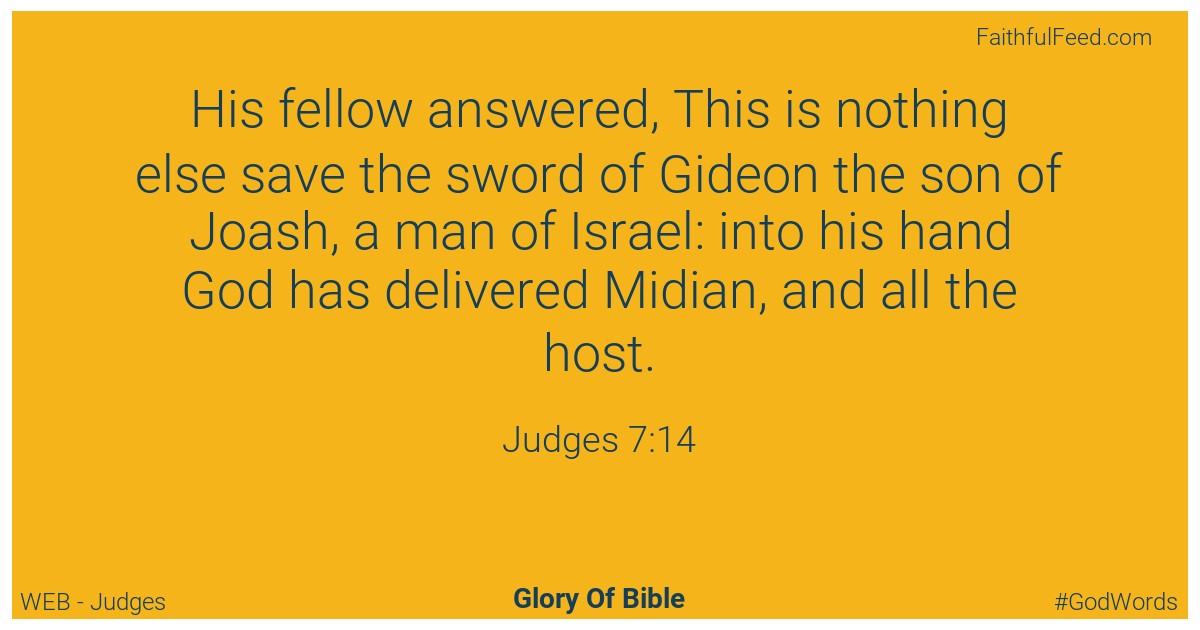 Judges 7:14 - Web