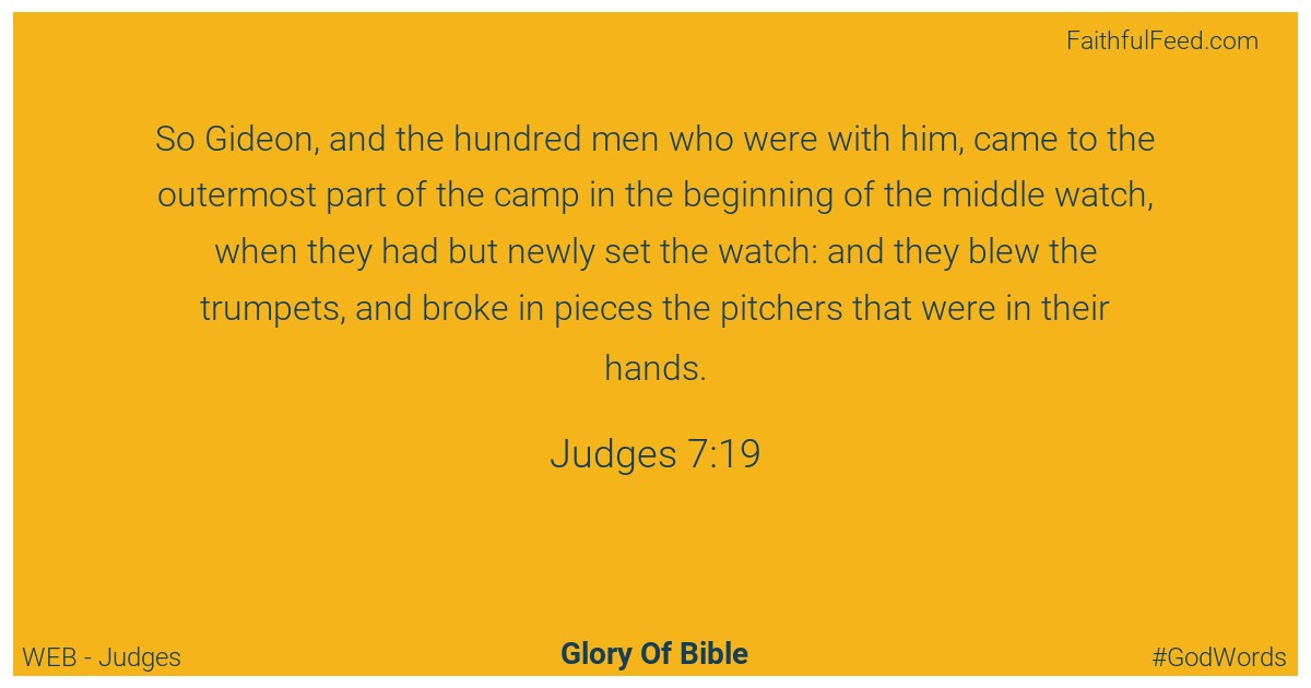 Judges 7:19 - Web