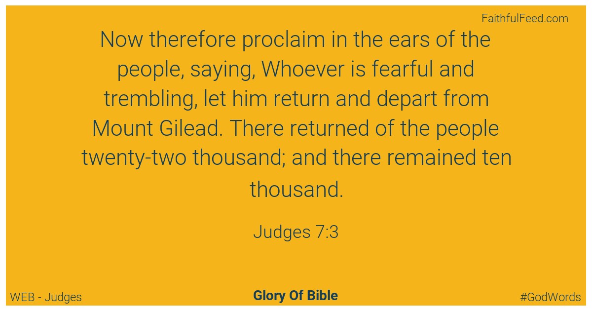 Judges 7:3 - Web