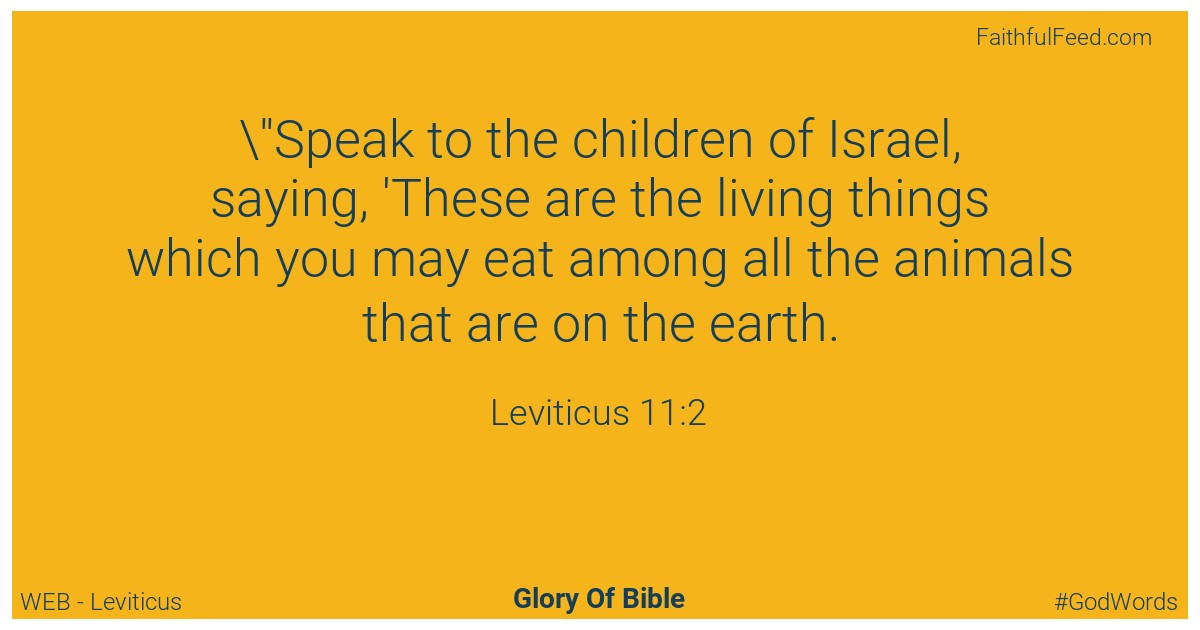 Leviticus 11:2 - Web