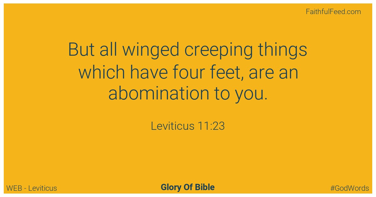 Leviticus 11:23 - Web